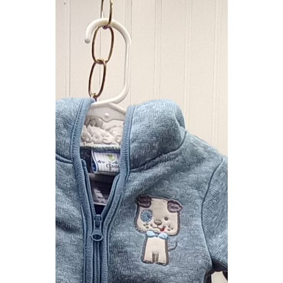 Duck duck goose blue knit jacket with ears, size 12 months - Picture 2 of 5